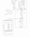 Carburetor Gaskets Diagram and Parts List for 197702-0015-E1  Briggs and Stratton Engine